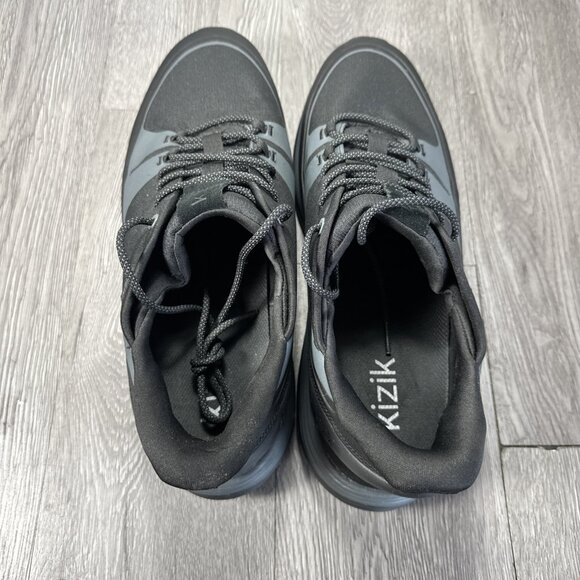 Kizik - Men\'s London All-Terrain Black Gray Sneaker, US size 15